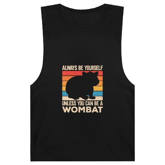 Native Australian Animal Lovers Cute Wombat Barnard Tanks