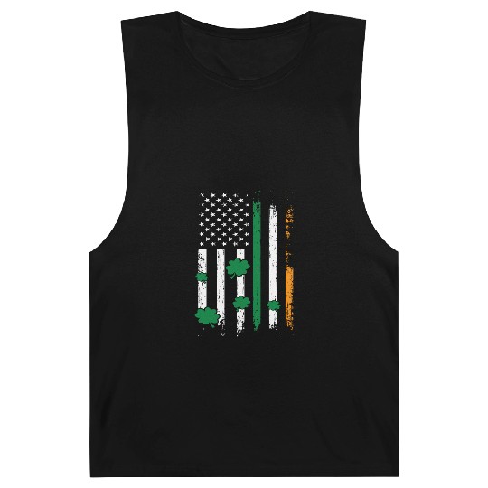 Irish American Flag St. Patrick's Day Gift Barnard Tanks