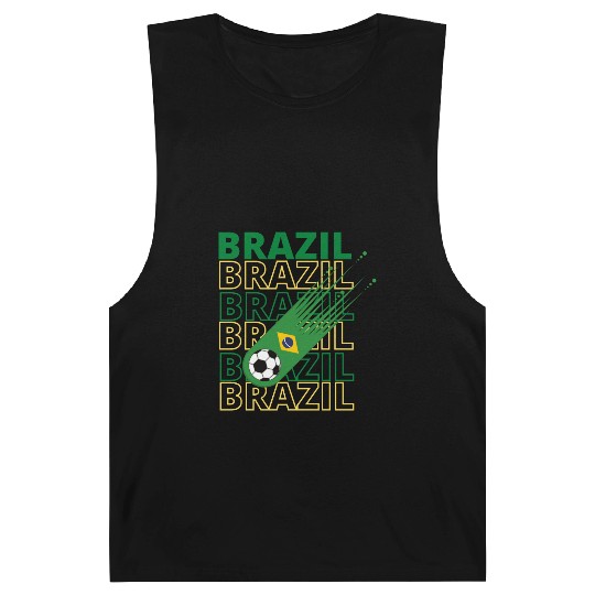 Retro World Brazil Soccer Barnard Tanks