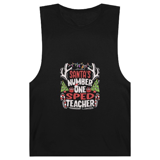 Santas Number One SPED Teacher Special Education Barnard Tanks