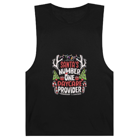Santas Number One Daycare Provider Christmas Barnard Tanks