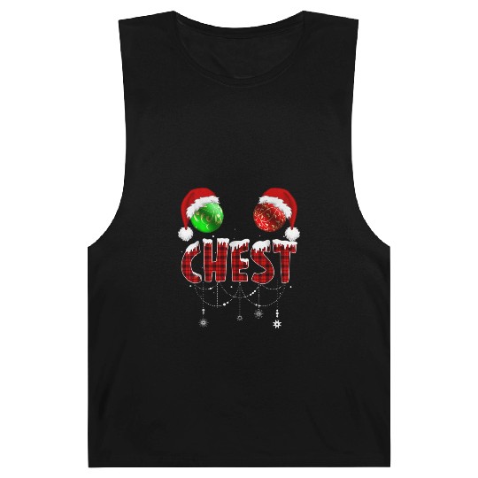 Chest Nuts Christmas Funny Matching Couple Barnard Tanks