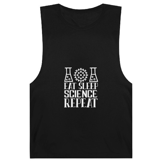 Est Sleep Repeat SCIENCE Teacher Student Gifts Barnard Tanks