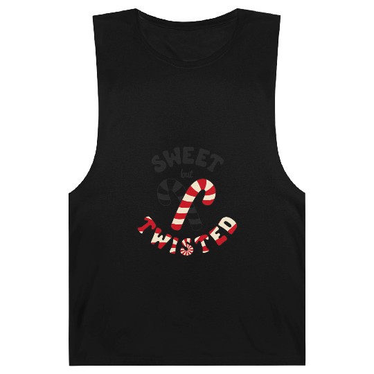 Sweet but twisted candy canes pun Barnard Tanks