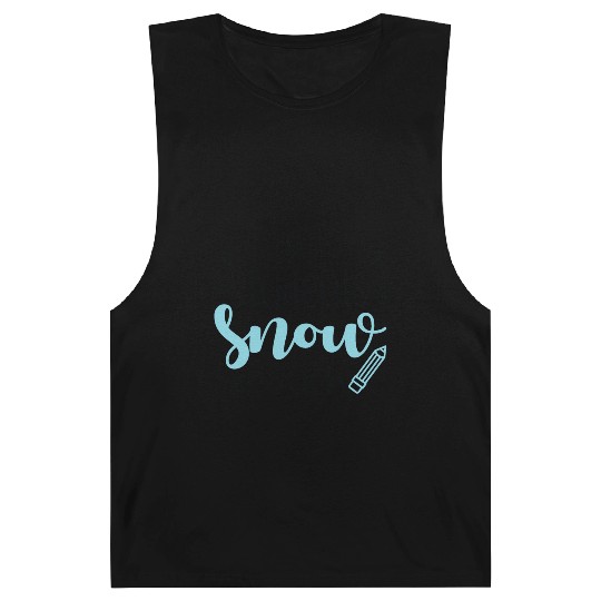 I Love My Students Snow Much - Snowman Winter Barnard Tanks