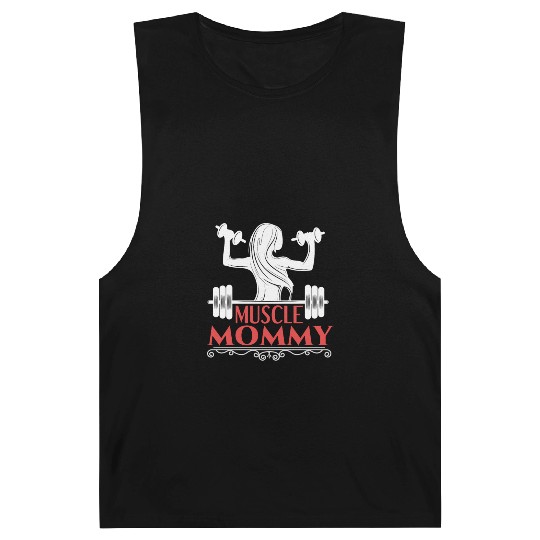 Muscle Mommy fitness saying Barnard Tanks