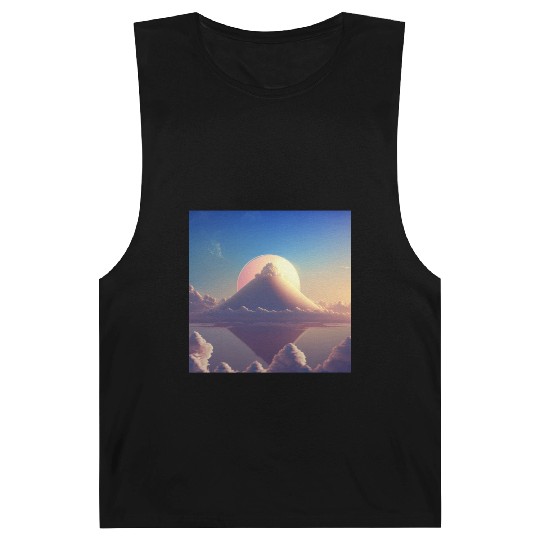 Mashup Cotton Candy Planet & The Lonely Mountain Barnard Tanks