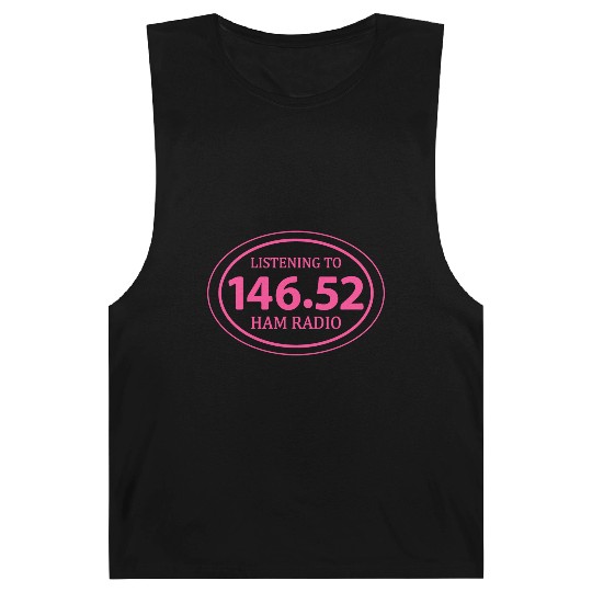 Ham Radio 146.52 Simplex Oval Pink Barnard Tanks