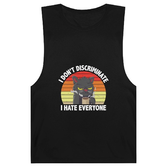 I Don't Discriminate I Hate Everyone 13 Barnard Tanks