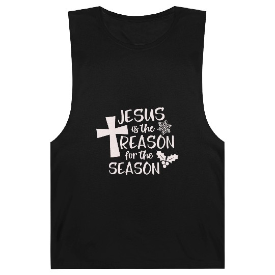 Jesus is The Reason for the Season Candy Christian Barnard Tanks