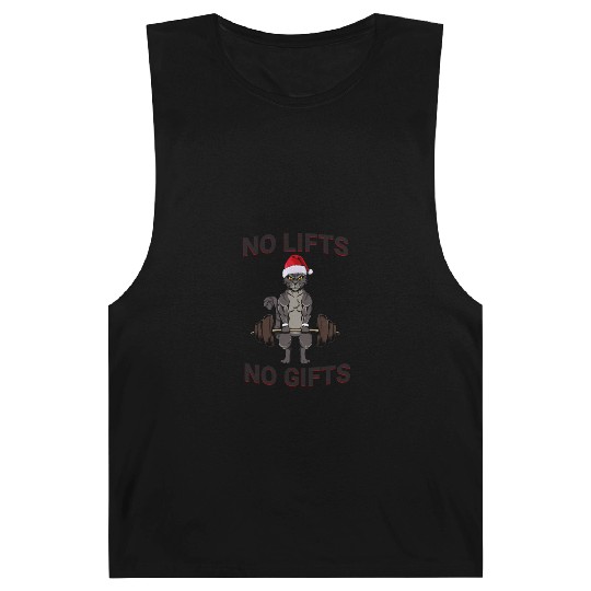 Funny No Lifts No Gifts Christmas Workout Barnard Tanks