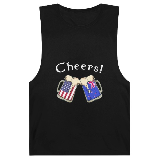 New Zealand American Grown Cheers Beer Drink Barnard Tanks