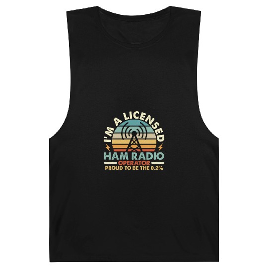 Ham Radio I'm A Licensed Ham Retro Radio Operator Barnard Tanks