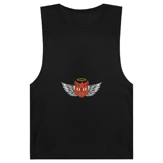 Angel and devil cat Barnard Tanks