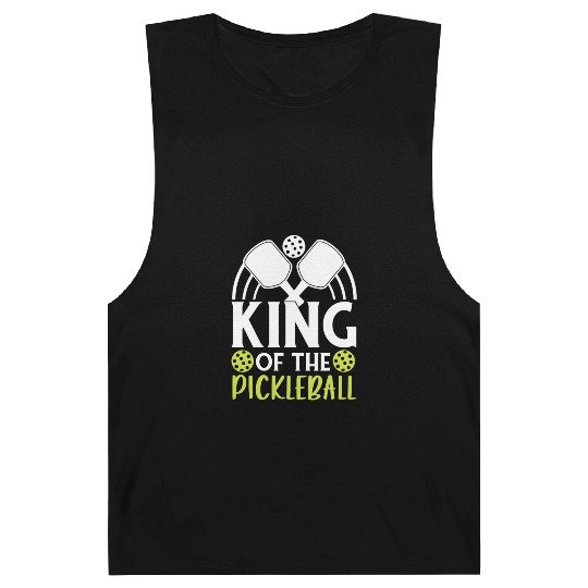 King Of The Pickleball Funny For Pickleball Player Barnard Tanks