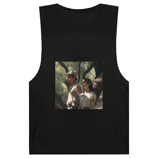 screengrab from a 1920s film scene beautiful Barnard Tanks