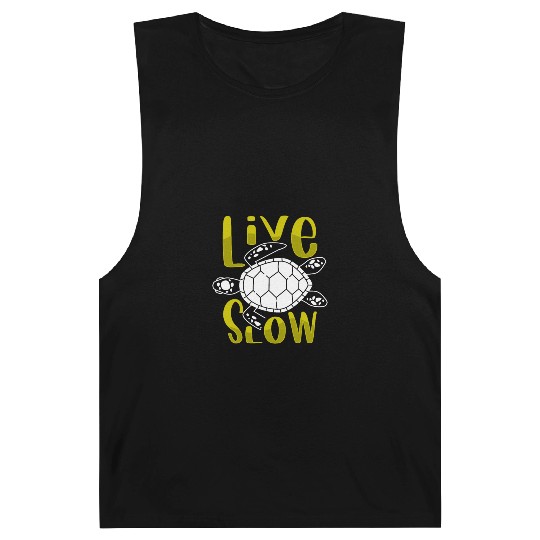Relax and Live Slow Sea Turtle Beachy Vacation Barnard Tanks