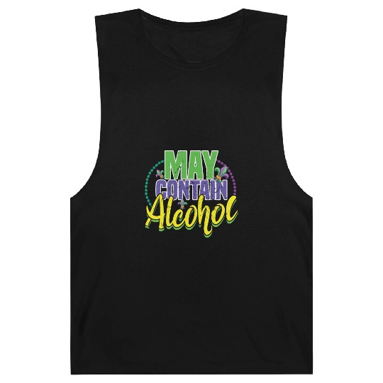 Alcohol Lover Festival Parade Beads Mardi Gras Barnard Tanks