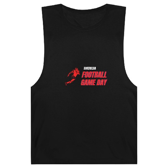 American Football Player Game Day Sport Tees Barnard Tanks
