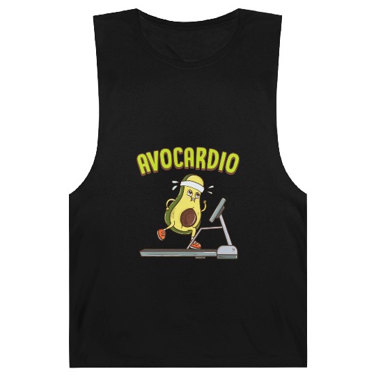 Avocardio Avocado Cardio Pun Running Exercise Gym Barnard Tanks