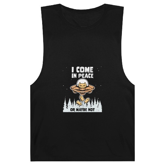 Alien Galaxy Cat Lover Come In Peace Or Maybe Not Barnard Tanks