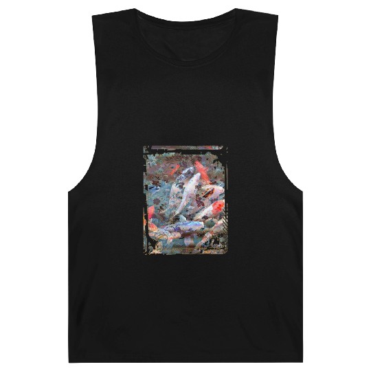 Japan Koi Fish Pond Collage Art 88 Barnard Tanks