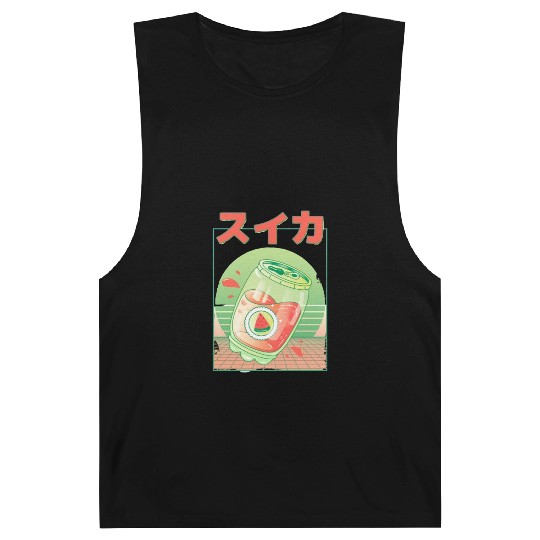 90s Japanese Watermelon Soda Vaporwave Barnard Tanks