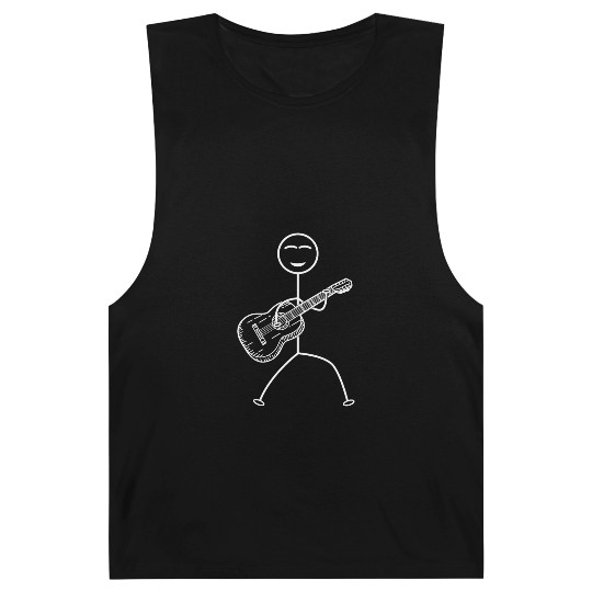 Guitar Player Stick Figure Funny Stick Figure Guit Barnard Tanks