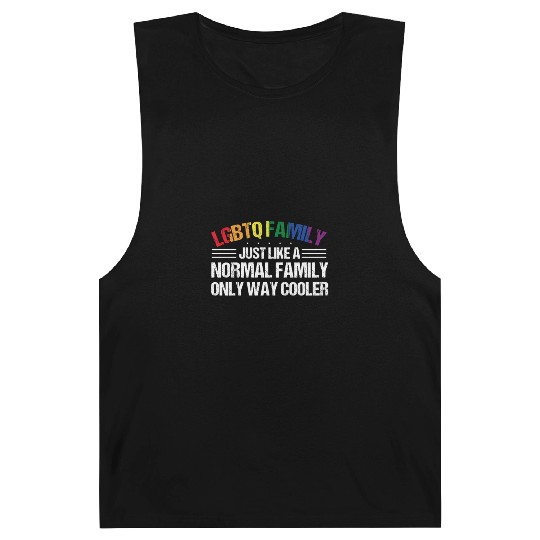LGBTQ Family Gay Pride Month Rainbow Barnard Tanks