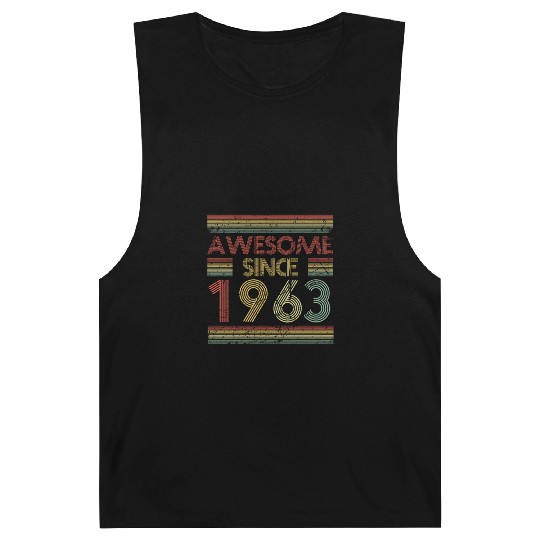 60 Years Vintage 1963 Retro 60th Birthday Barnard Tanks