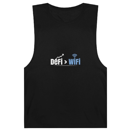 DeFi Over WiFi Funny Crypto Bitcoin Barnard Tanks