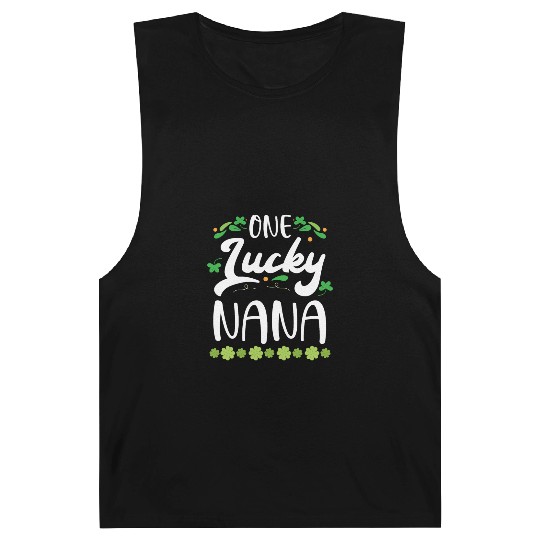 One Lucky Nana Grandma Granny St. Patricks Day Barnard Tanks