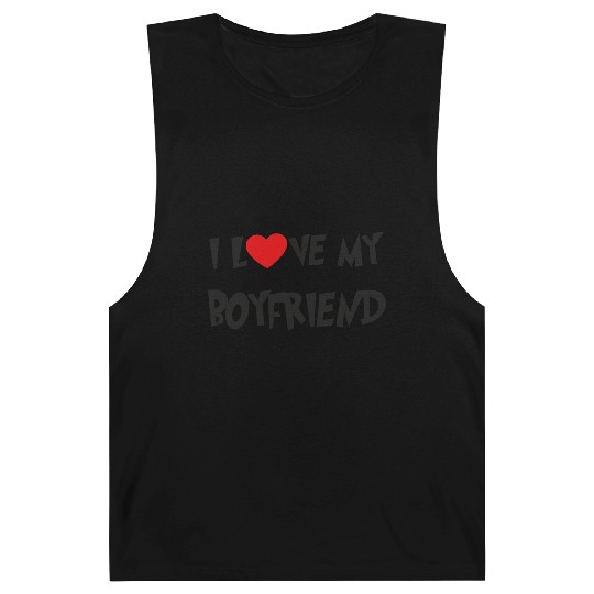 I LOVE MY BOYFRIEND Barnard Tanks
