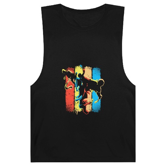 Retro Karate - Kickboxer - Fight Club Martial Arts Barnard Tanks