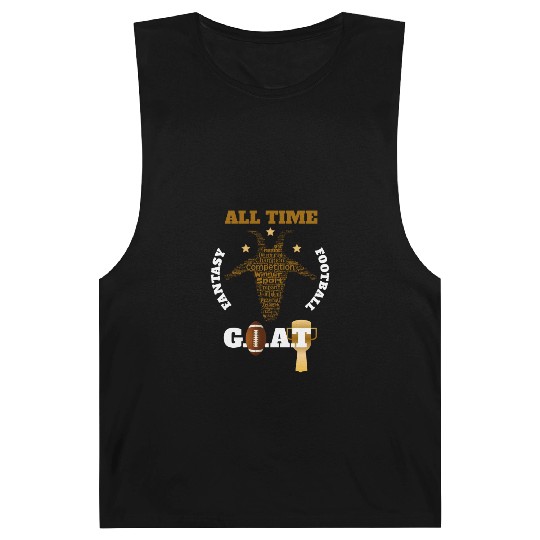 All Time Fantasy Football GOAT Apparel Barnard Tanks