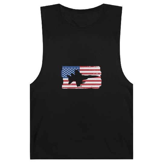 F-18 Hornet Fighter Jet American Flag F18 Hornet Barnard Tanks