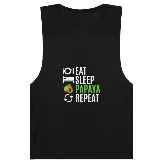 Eat Sleep Papaya Repeat Barnard Tanks