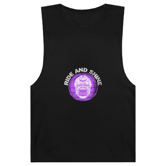 Ride And Shine American Football Men Women Vintage Barnard Tanks