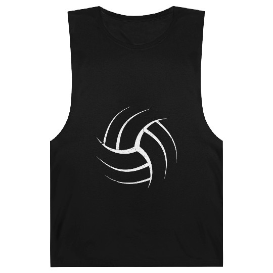 Cute White Graphic Art Volleyball Unique Barnard Tanks
