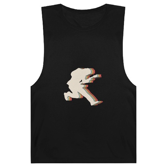 Rock and Roll Retro Guitar Player Guitarist Barnard Tanks