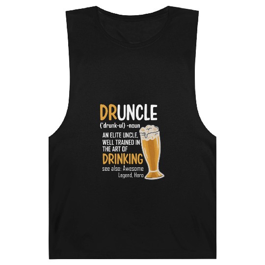 Druncle Dictionary Funny Drinking Uncle Barnard Tanks