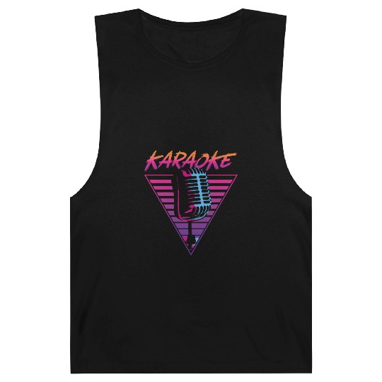 Karaoke Singer Retro 80s 90s Barnard Tanks