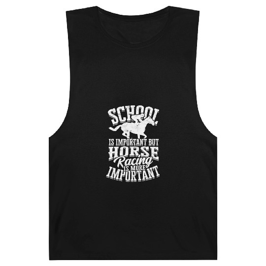 Horse Racing Equestrian Horseback Horse Racer Barnard Tanks