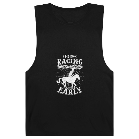 Horse Racing Equestrian Horseback Horse Racer Barnard Tanks