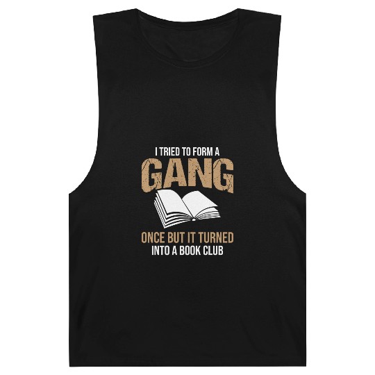 Book Club Gang Joke Pun Saying Slogan Barnard Tanks