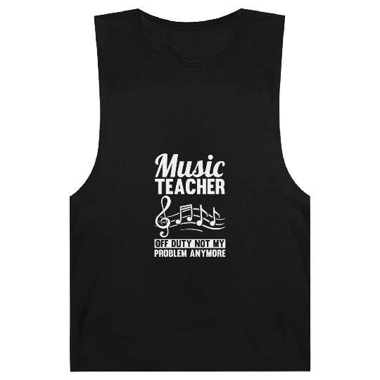 Music Teacher Musical Notes Barnard Tanks