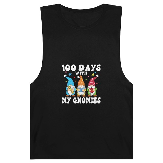 100 Days With My Gnomies School Gift For Teacher Barnard Tanks