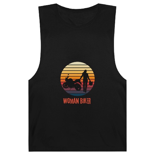 Woman biker Barnard Tanks