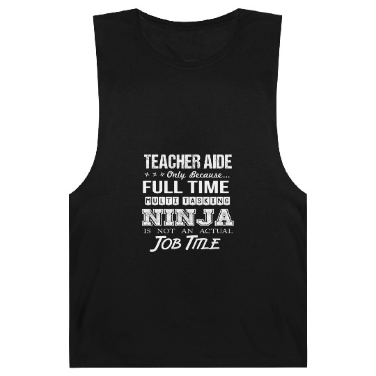 Teacher Aide Barnard Tanks - Multitasking Ninja Job Gift