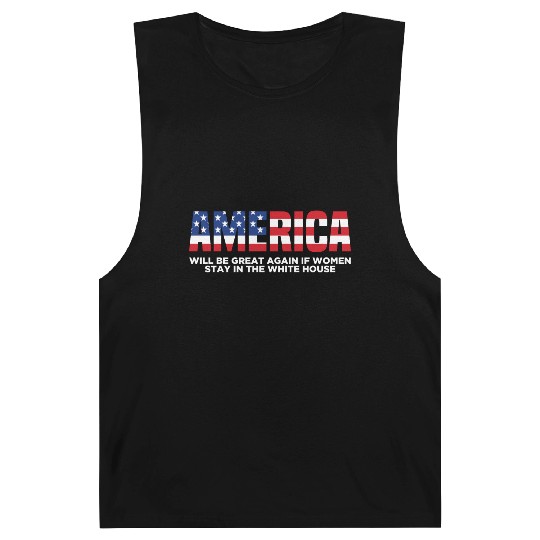 America Will Be Great Again Black Barnard Tanks